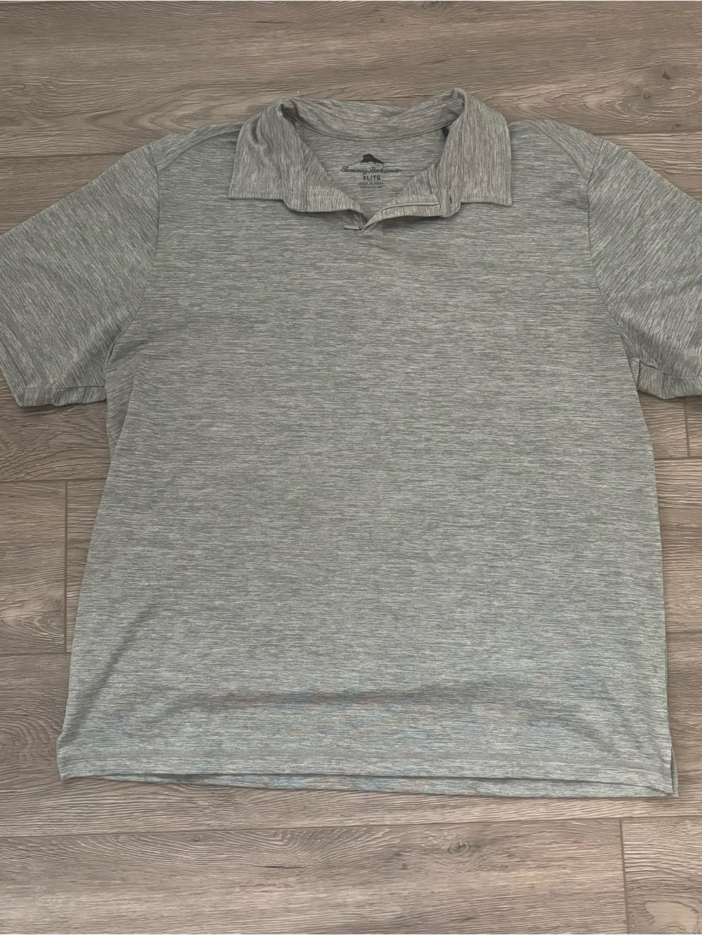 Tommy Bahama Heather Gray Short Sleeve Polo Size XL